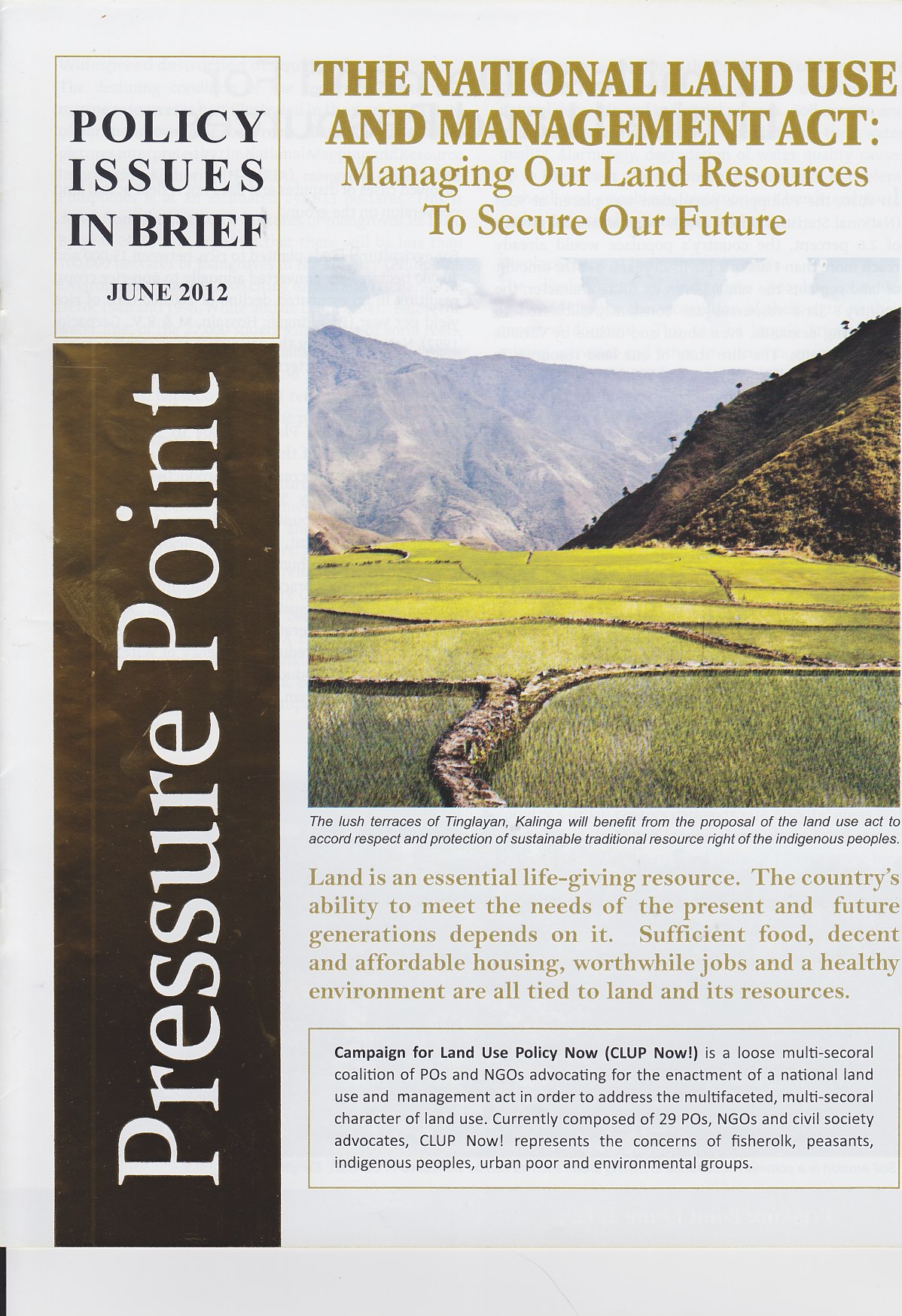 The National Land Use And Management Act: Managing Our Land Resources To Secure Our Future